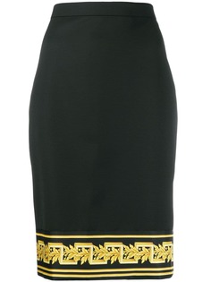 Versace юбка-карандаш с принтом