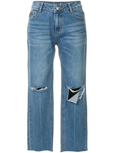 SJYP джинсы с прорезями