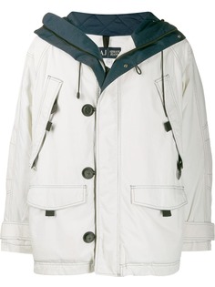 Giorgio Armani Pre-Owned пальто 1990-х годов с капюшоном