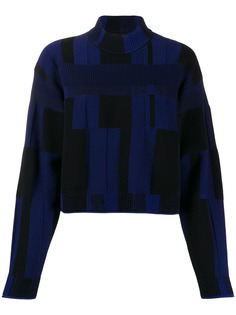 Proenza Schouler джемпер в клетку в технике пэчворк