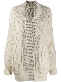 Ermanno Scervino декорированный кардиган крупной вязки
