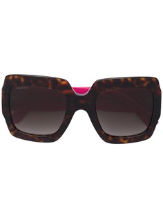 Gucci Eyewear солнцезащитные очки в квадратной оправе