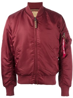 Alpha Industries куртка-бомбер с карманом на рукаве