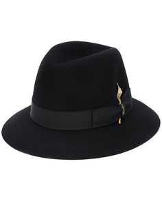Borsalino шляпа с декором в виде пера