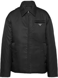 Prada пуховик с логотипом