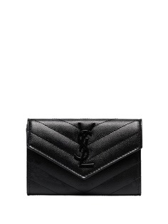 Saint Laurent кошелек-конверт с декором Monogram