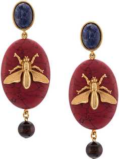 Oscar de la Renta stone drop earrings