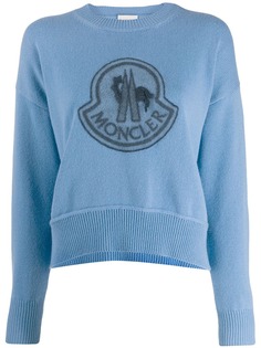 Moncler толстовка с вышитым логотипом