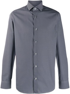 Z Zegna рубашка с микропринтом