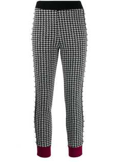 Just Cavalli легинсы с кольцами в ломаную клетку