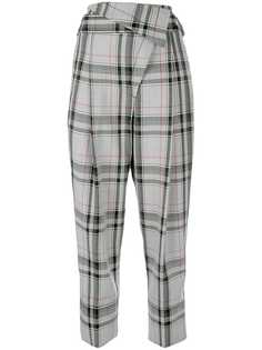 3.1 Phillip Lim checked asymmetric tapered trousers