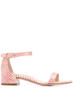Stuart Weitzman босоножки с принтом