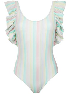 Isolda rainbow ruffled swimsuit