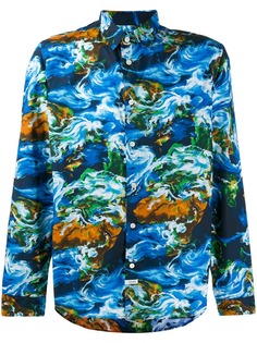 Kenzo рубашка с принтом World