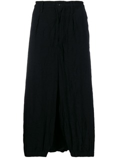 Yohji Yamamoto укороченные деконструированные брюки