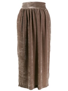 Fabiana Filippi бархатная юбка с плиссировкой