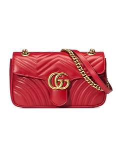 Gucci маленькая стеганая сумка на плечо GG Marmont