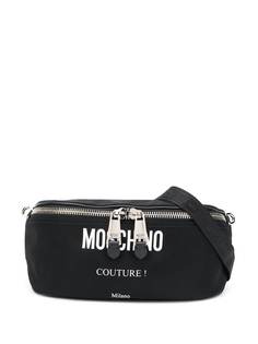 Moschino поясная сумка с логотипом