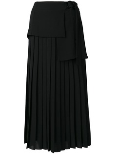 Victoria Victoria Beckham плиссированная юбка с завязкой