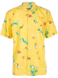 Gitman Vintage рубашка с принтом Hawaii