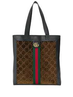 Gucci большая сумка-тоут Ophidia с узором GG Supreme
