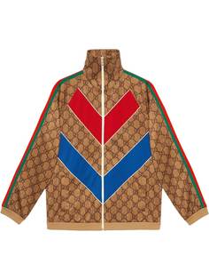 Gucci трикотажная куртка с узором GG