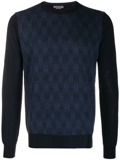 Corneliani свитер с круглым вырезом и узором