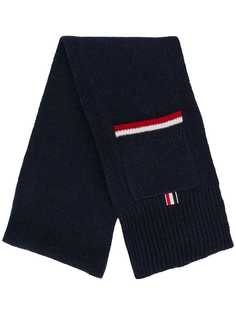 Thom Browne шарф с контрастными полосками