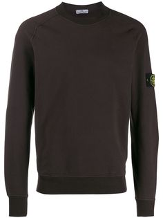 Stone Island logo patch sweatshirt