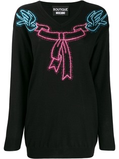 Boutique Moschino джемпер с принтом