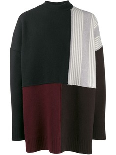 Jil Sander джемпер в технике пэчворк