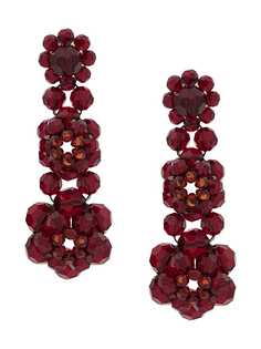 Simone Rocha crystal beaded drop earrings