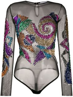 Amen sequin embroidered sheer body Amen.