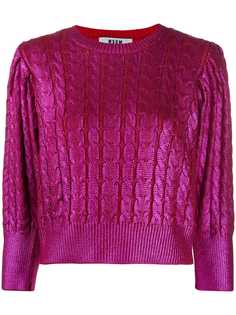 MSGM metallic cropped jumper