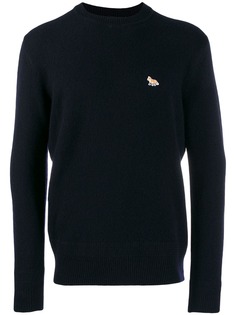 Maison Kitsuné logo embroidered sweater