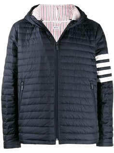 Thom Browne пуховик с полосками 4-Bar