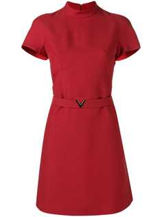 Valentino платье мини с поясом