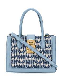 Miu Miu Miu Confidential jacquard monogram tote