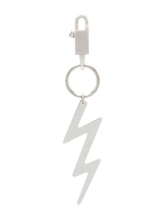 Rick Owens thunderbolt charm keychain