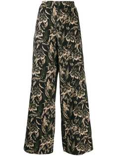 Mm6 Maison Margiela floral embroidered flares