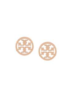 Tory Burch круглые серьги с логотипом
