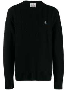 Vivienne Westwood embroidered logo knitted jumper
