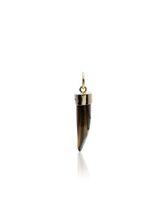 Jacquie Aiche black tusk 14K gold pendant