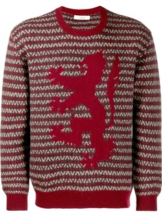 Pringle Of Scotland Herringbone Lion Sweater