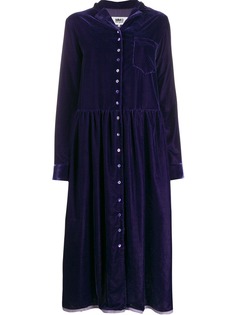 Mm6 Maison Margiela velvet shirt dress