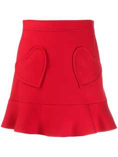 Red Valentino юбка с нашивками