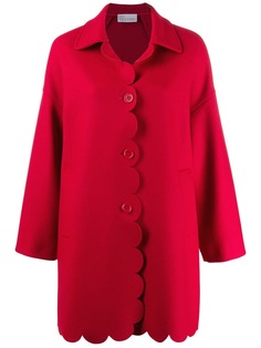 Red Valentino пальто с фестонами