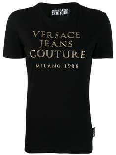 Versace Jeans Couture футболка с логотипом-аппликацией
