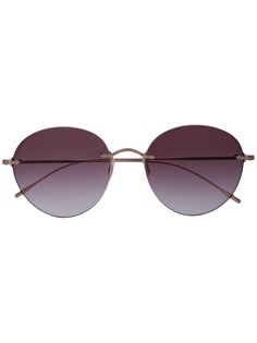 Oliver Peoples солнцезащитные очки в массивной оправе