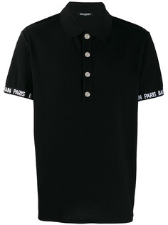 Balmain рубашка-поло с логотипом